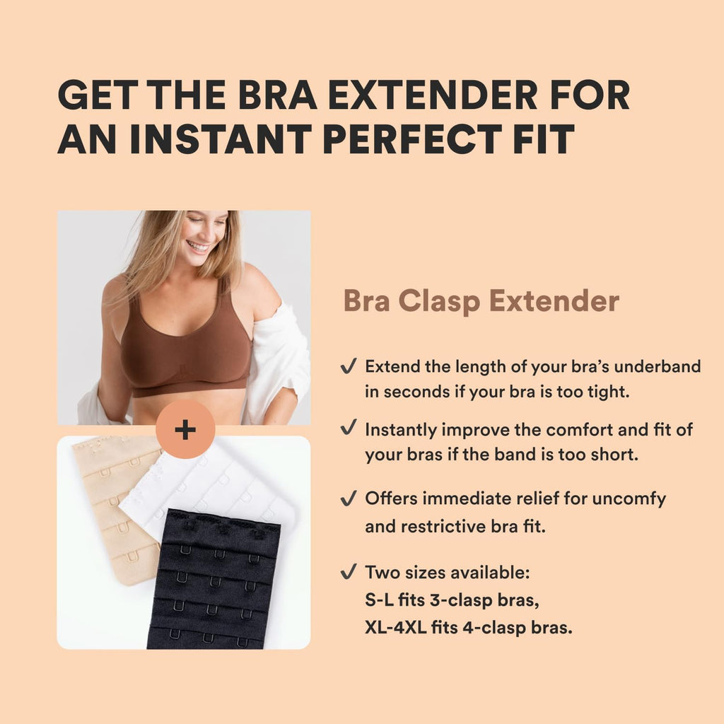 Bras for Women - Comfortable Wireless Support Bra, Seamless Full Coverage No Underwire Bra for Everyday Comfort