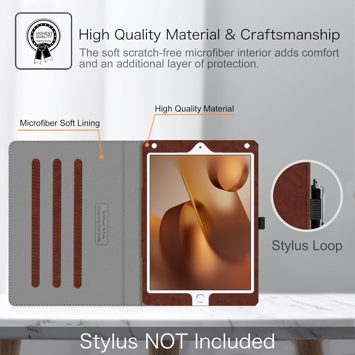 Case for Ipad 6Th / 5Th Generation (2018 2017 Model, 9.7 Inch), Ipad Air 2 / Air 1 (9.7 Inch) - [Corner Protection] Multi-Angle Viewing Stand Cover with Pocket, Vintage Brown