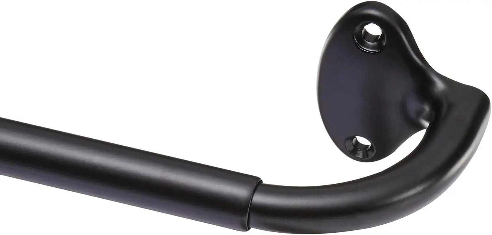 Adjustable Room Darkening Blackout Curtain Rod - 28" to 48", Black