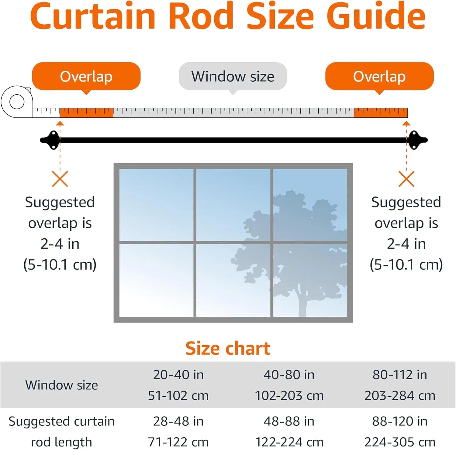 Adjustable Room Darkening Blackout Curtain Rod - 28" to 48", Black